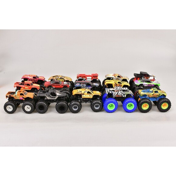 15 Hot Wheels Monster Trucks 1:64 Scale Good Condition Lot - Picture 3 of 9